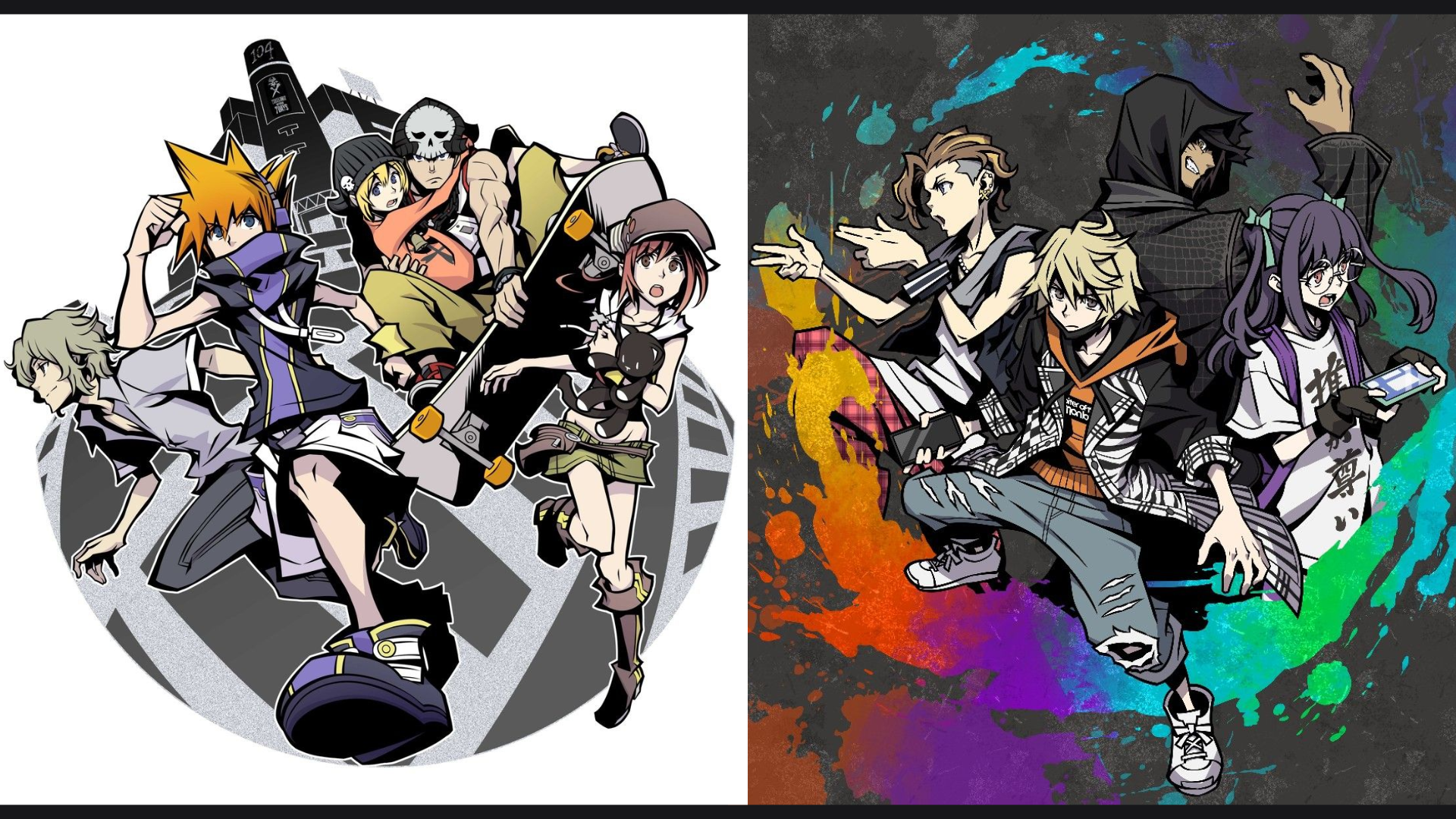 Official art of The World Ends With You and its sequel NEO: The World Ends With You -klowiii